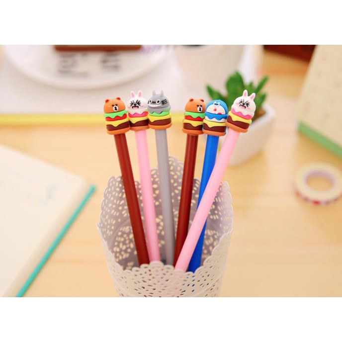 

Kualitas Terbaik Pulpen Gel Burger Brown, Cony, Totoro, Doraemon 0.38mm DISKON