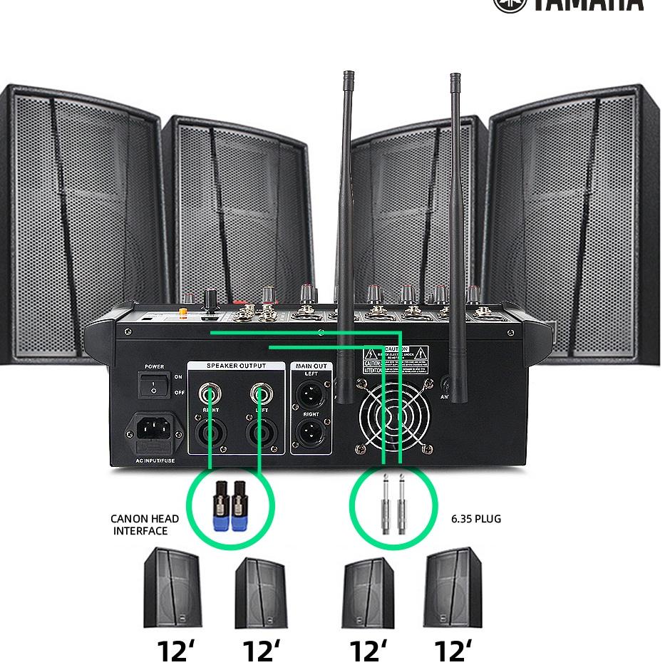 Jual [KODE J78] YAMAHA PMX602 Audio mixer Power amplifier wireless