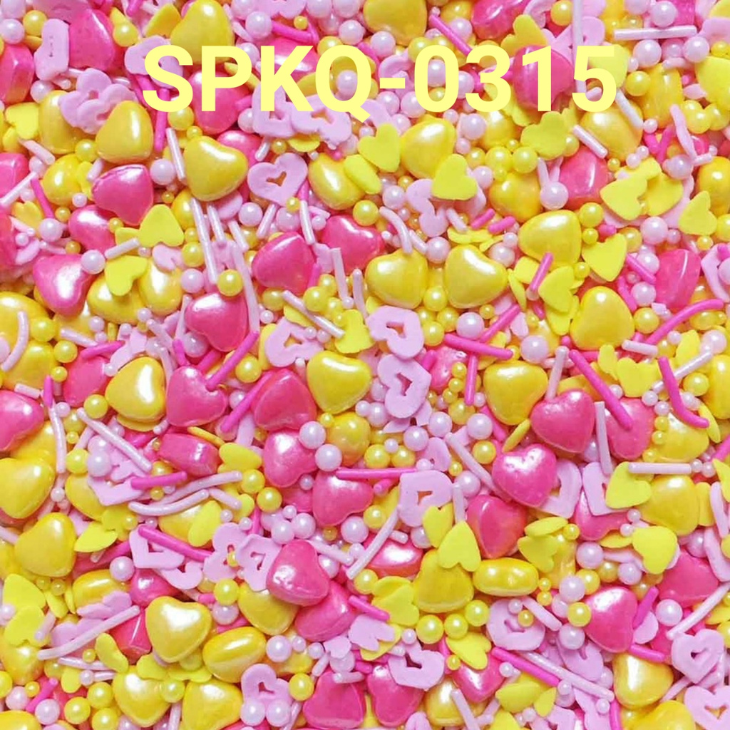 

SPKQ-0315 Sprinkles sprinkle springkel 250gr hati kuning pink mix yamama baking grosir murah sprinkles cake dekorasi mutiara trimit decoration story sprinklestory sprinklesstory sprinkle story yamama baking