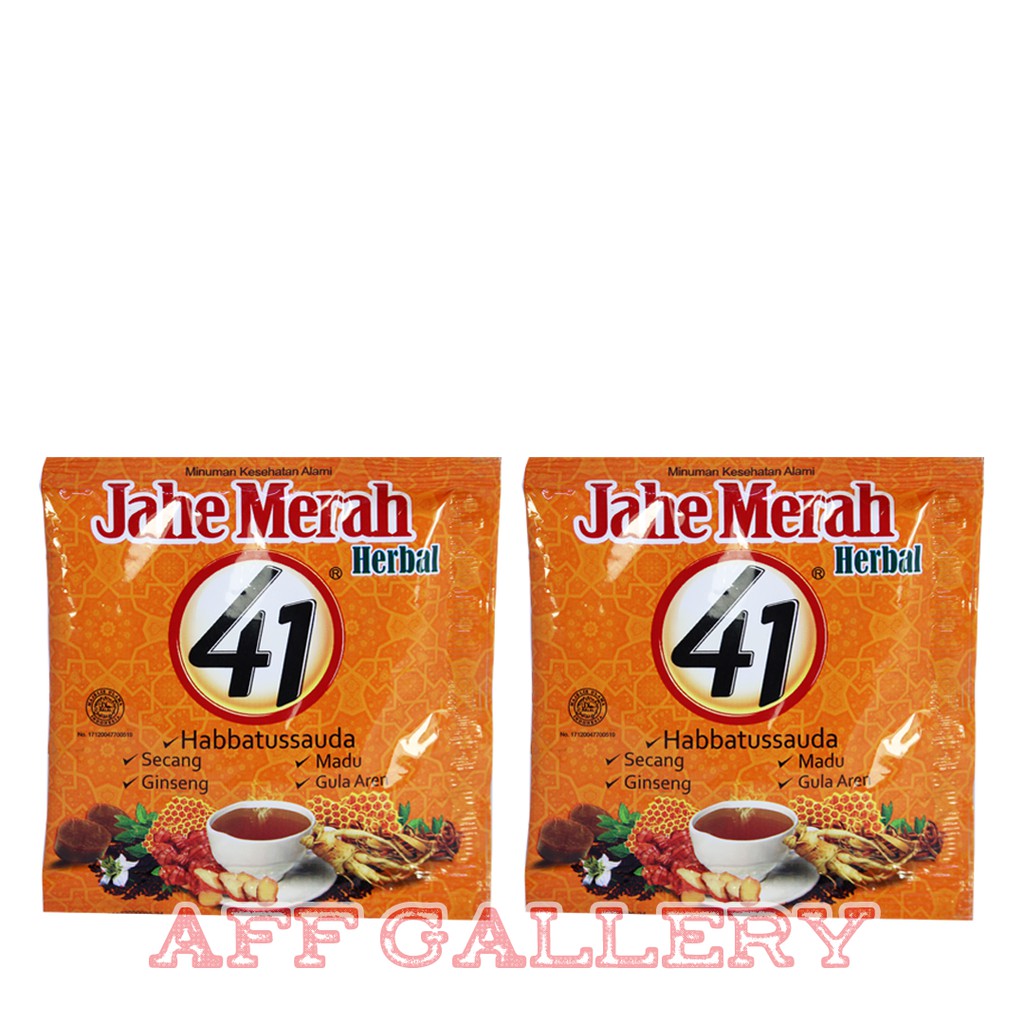 Minuman Bubuk Jahe Merah Herbal 41 Jahe Merah Herbal 41 Plus Indonesia