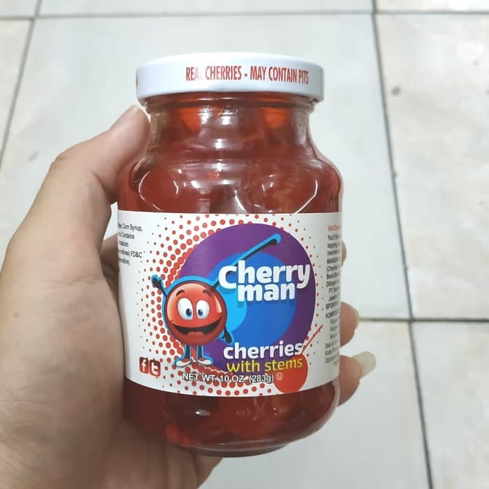 

Cherry Man Buah Ceri 283 gram Cherry With Stems