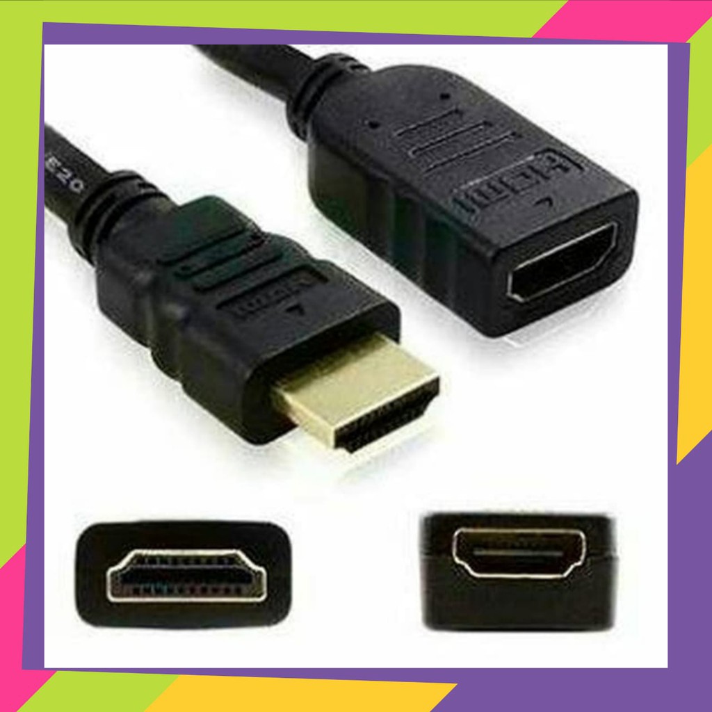 Kabel HDMI Extension Extender HDMI cowo cewe Perpanjang Male To Female 30cm