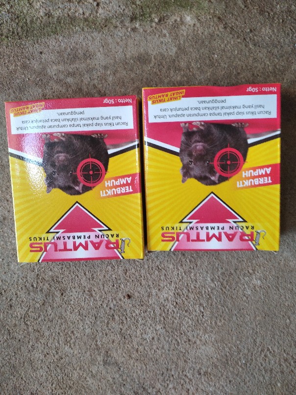 Ramtus Obat Racun Tikus Langsung Mati Kering Tidak Bau Sangat Ampuh Racun Pembasmi Tikus 12 Pack