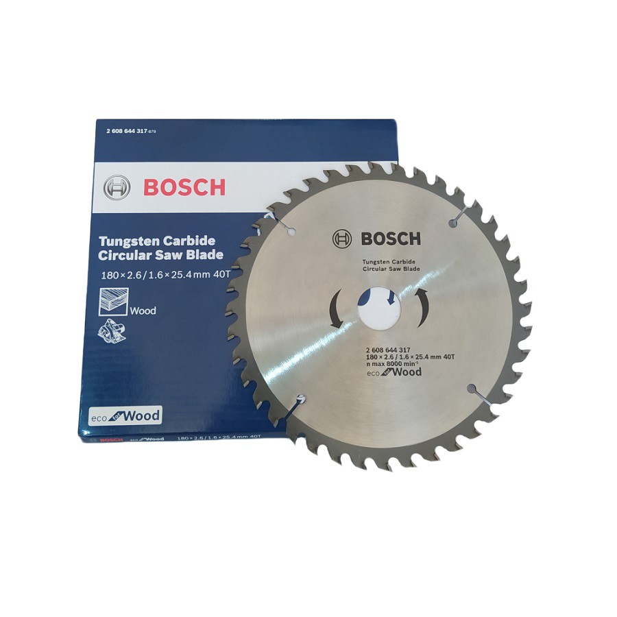 BOSCH Mata Gergaji Kayu Circle Saw Blade Eco 7&quot; x 60T Pisau Potong Kayu 7 inch Circular Blade 60 T