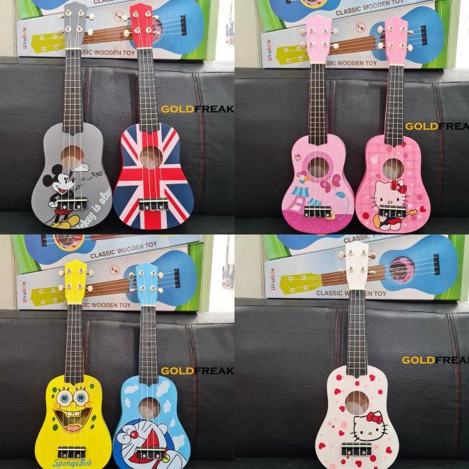 GITAR UKULELE MOTIF ANAK / GITAR ANAK / UKULELE ANAK