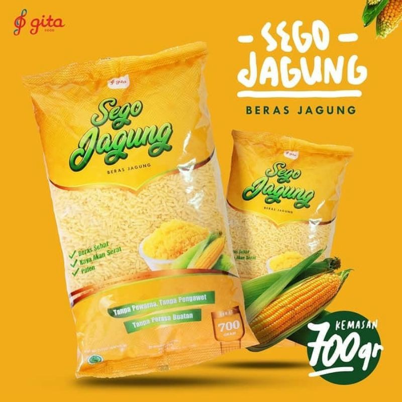 [700gr] Beras Sego Jagung Diet Penurun Kolesterol 700 gram