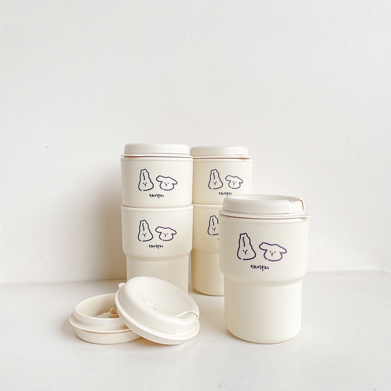 NamJoon Tumbler | 350ml Korean Plastic Cup with Lids Aesthetic Cup coffee tumbler gelas kopi tumbler