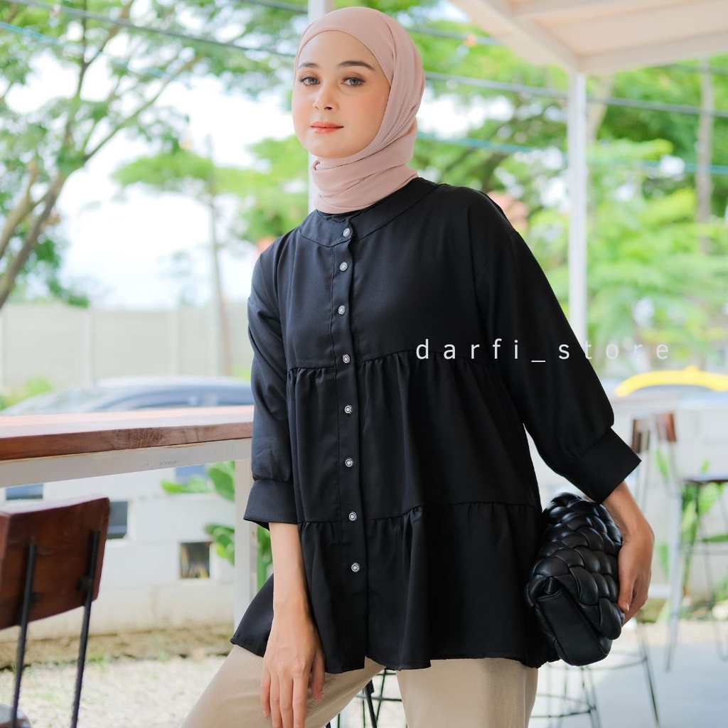 Zesha Blouse - Size S M L XL XXL 3XL 5L - Blouse Korea Jumbo - Atasan Wanita Jumbo - Atasan Korea Big Size