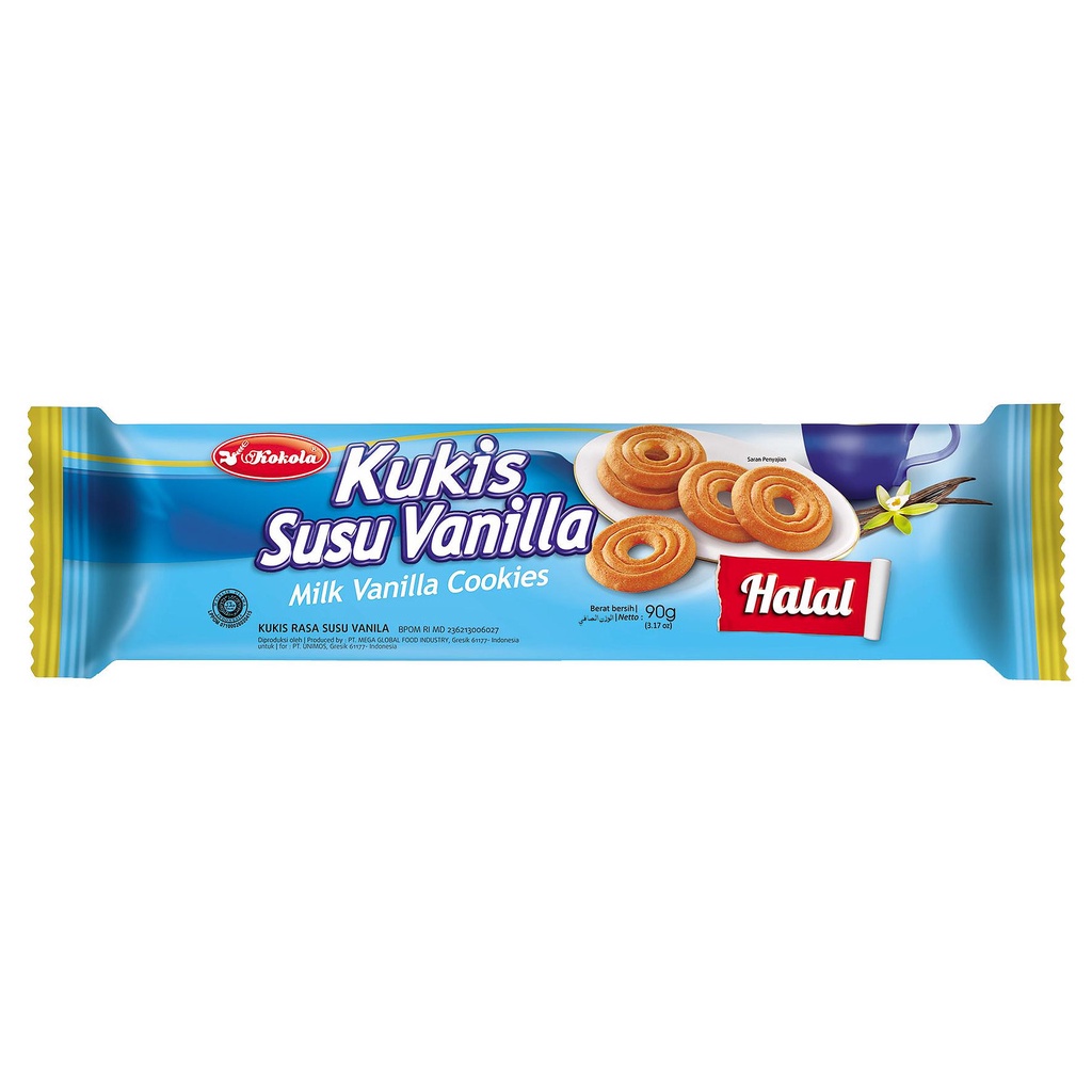 

Kokola Susu Vanilla Cookies 90Gr