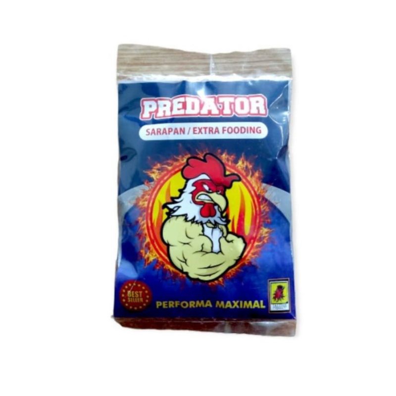 predator extra fooding sarapan ayam tarung pembentuk performa maximal tubuh ayam protein tinggi asli ori jalu aji 100%