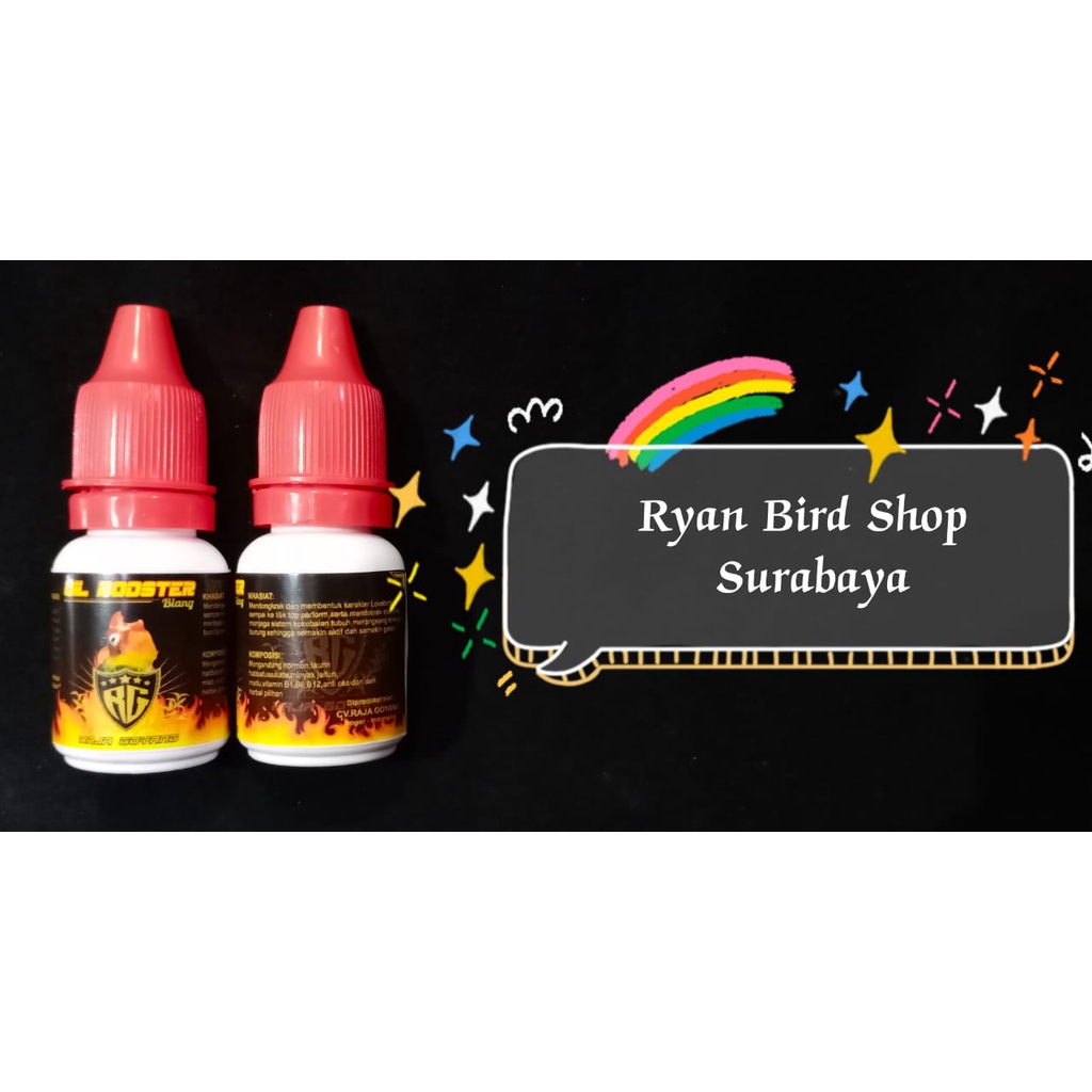 OIL BOOSTER TUTUP MERAH RAJA GOYANG OIL RG VITAMIN BURUNG LOVEBIRD