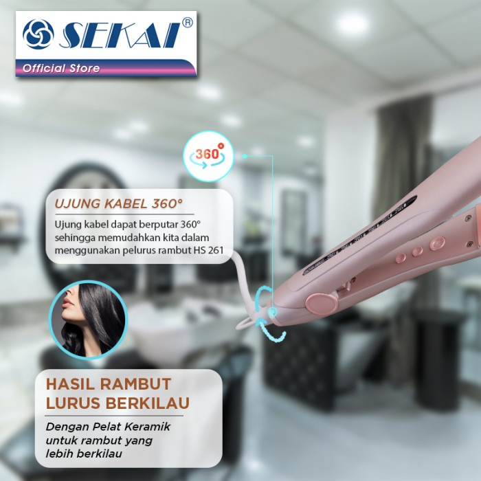 SEKAI Hair Straightner type HS 263 Catokan Rambut HS263