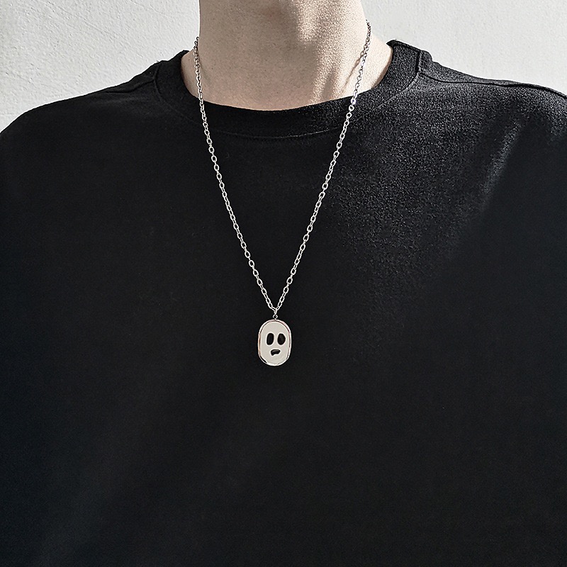 Ghost Face Necklace Accessories Hip Hop Personality Simple Trend