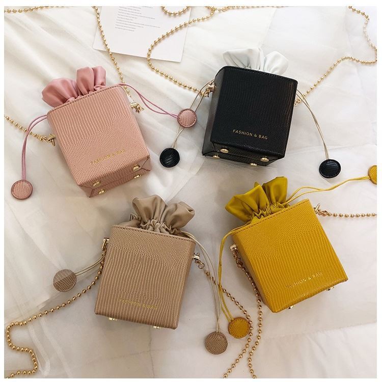 MARDIBAG IMPORT - JTF778 Tas Serut Mini Tali Rantai Wanita Impor Tas Selempang Kecil Lucu Wanita Sli