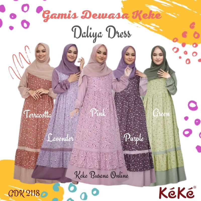 Gamis Dewasa Keke ~ Daliya Dress ( GDK 2118 ) ~