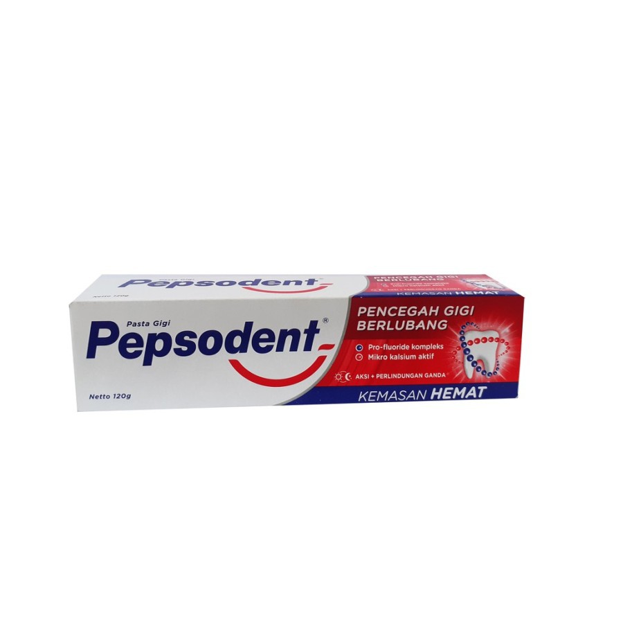 Pepsodent Pasta Gigi 120gr Pencegah Gigi Berlubang / Odol Pepsodent