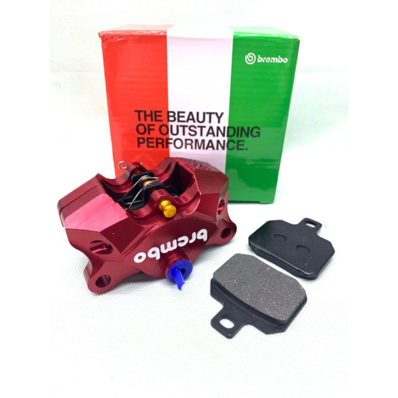 kaliver -kepala babi -Kaliper Brembo 2 piston MERAH