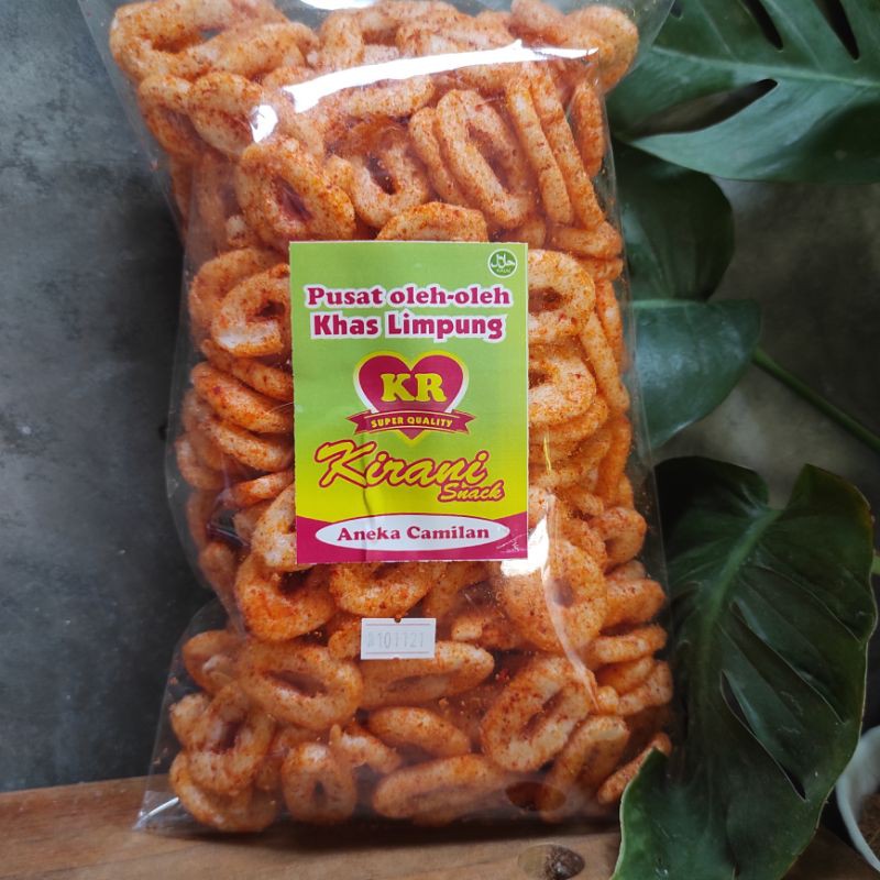

Kerupuk ring pedas nampol