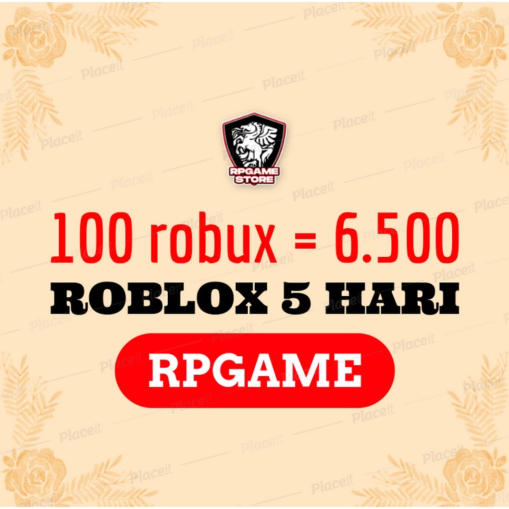 Jual Robux Roblox Termurah PRE ORDER ( Open Reseller ) | Shopee Indonesia