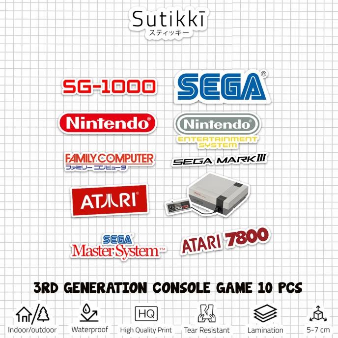 

Sticker Pack Logo 3rd Generation Video Game Console Stiker Laptop sukik90 Segera Dapatkan