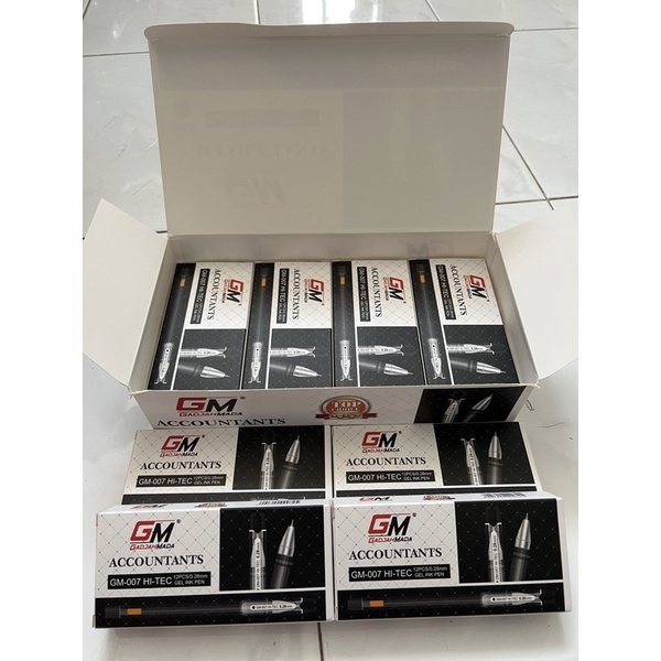 

Pulpen GM accountants (GM-007B), Harga Perlusin isi 12 pcs warna Hitam