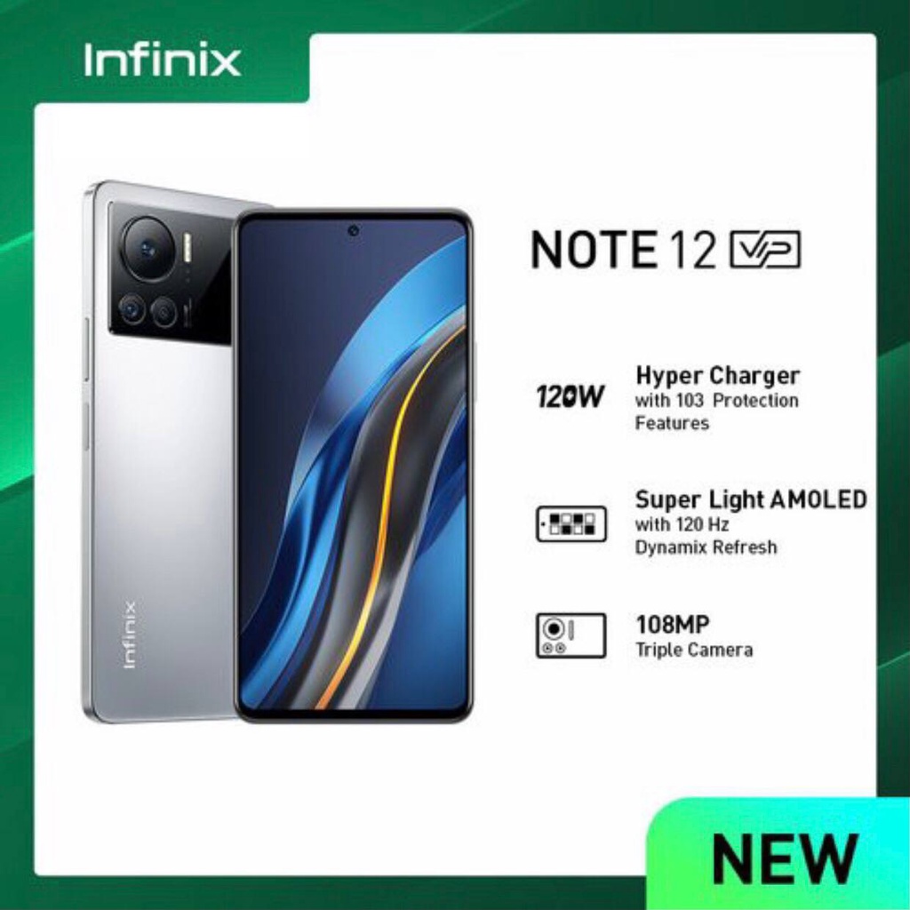 Infinix Note 12 VIP | 8GB+256GB | Helio G96 | 108MP Triple Camera | NFC | 6.7