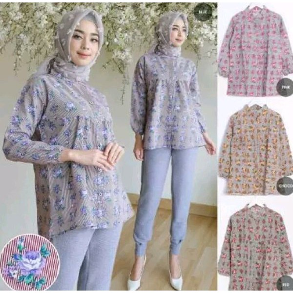 Baju Kerah Shanghai Wanita - Kumpulan Model Kemeja