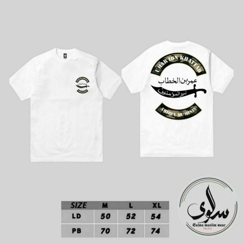 Kaos Dakwah Kaos panjang kaos tauhid kaos hijrah kaos dakwah kaos islam terlaris-Putih