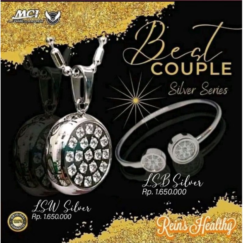 Kalung Kesehatan LSW BIOCARBON 2 SILVER Original MCI/MGI