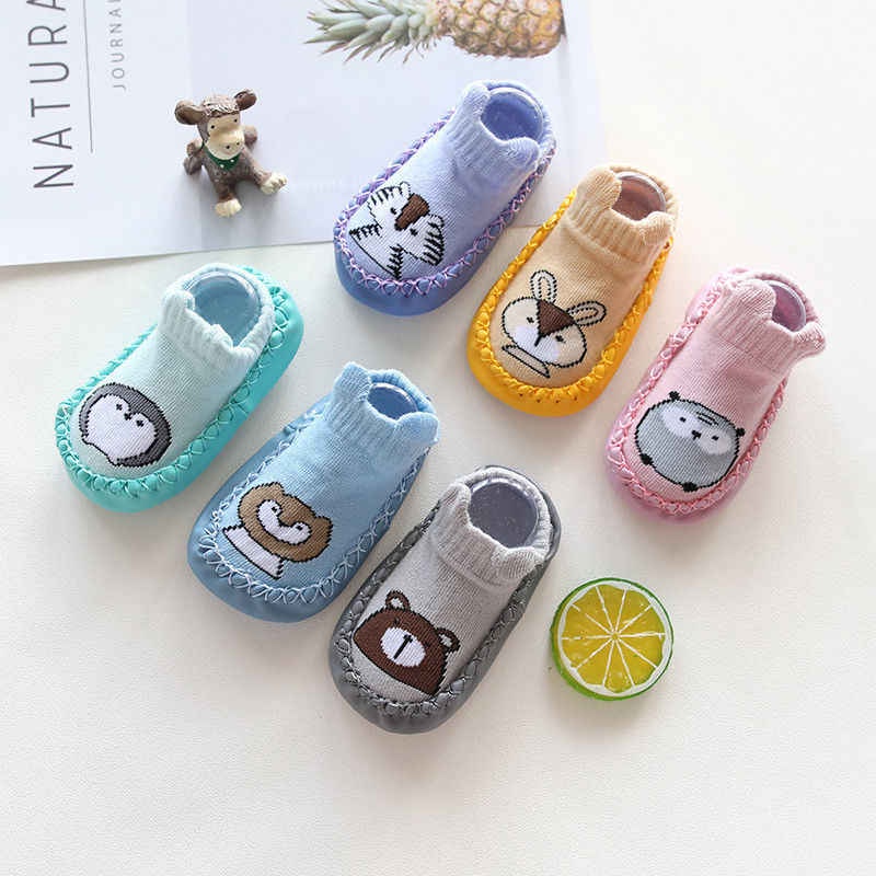 Sepatu Anak Bayi - Baby Prewalker Shoes Socks Anti Slip Kaos Kaki Anak Bayi Motif Cute Import Murah