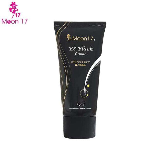 mdvw original moon 17 ez-black cream - krim penutup uban, tanpa bilas pxjt