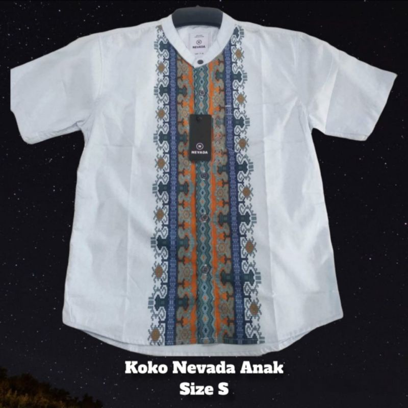 PROMO MURAH//KOKO NEVADA ANAK KECIL//BRAND MATAHARI BAJU MUSLIM COWOK LAKI-LAKI ANAK ORIGINAL KEMKO 