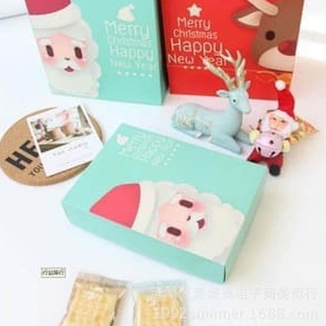 

Box kotak motif Santa hampers pACKING bingkisan HADIAH NATAL
