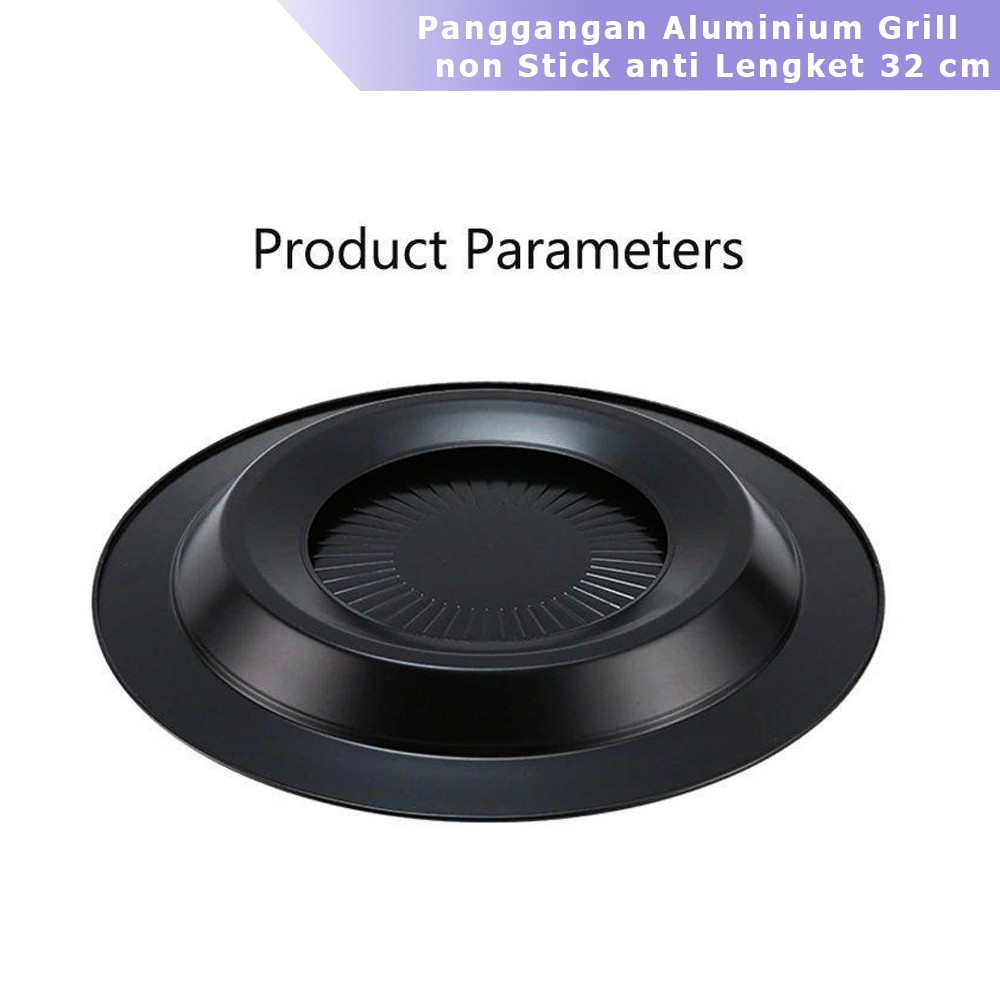 Panggangan Bulat BBQ Grill Plate 32 cm / Alat Pemanggang BBQ Grill