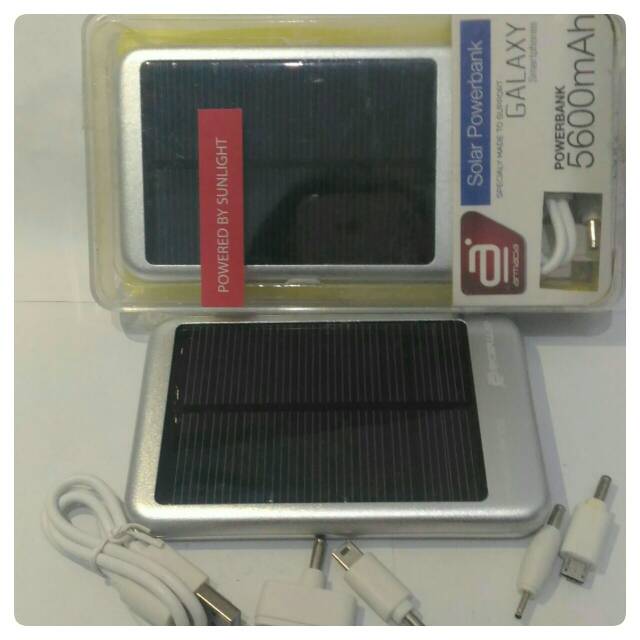 POWER BANK SOLAR ARMADA 5600 MAH POWERED BY SUNLIGHT GALAXY SMARTPHONES