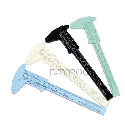 

NJD - Penggaris Alis Capiler penggaris mm Jangka Sorong Eyebrow Penggaris Sulam Embroidery Ruler vernier