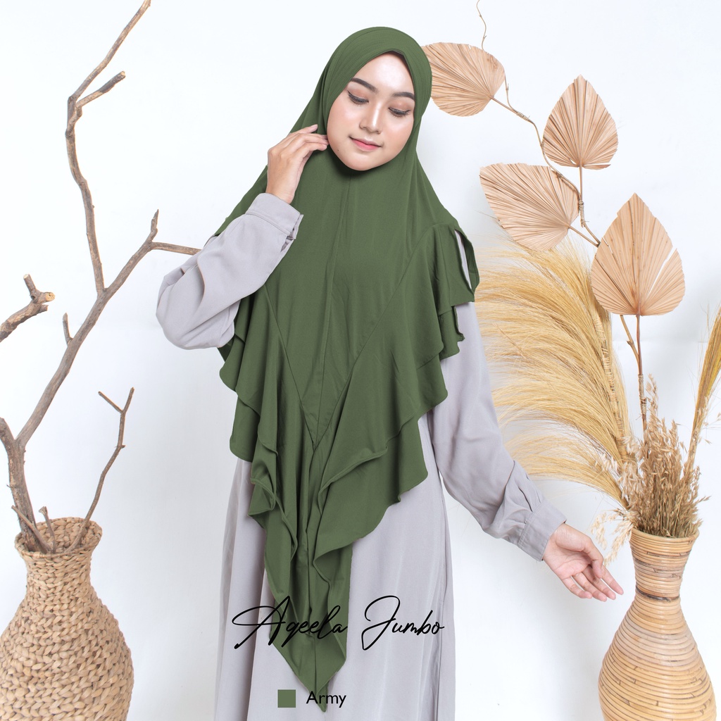 Jilbab Khimar Jumbo Hijab Syari Kerudung Instan Aqeela-3