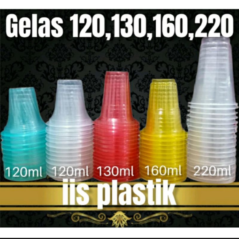 Jual Gelas Plastik Warna Cup Ml Ml Ml Gelas Bening Ml Ml