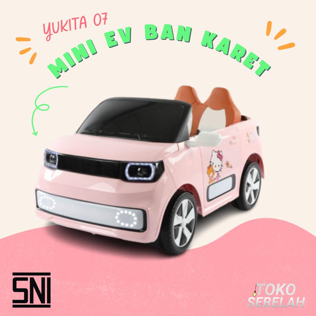 Mainan Anak Mobil MINI EV YUKITA 07 - BAN KARET - PINK