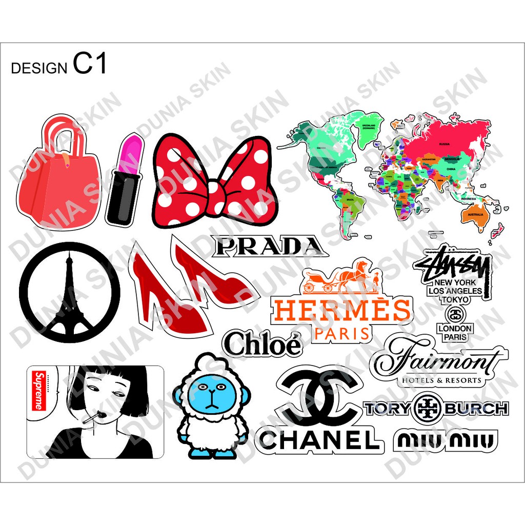 

Stiker Rimowa Travel Label Design C1 Famous Logo Mixed Hotel FAMOUS BRAND