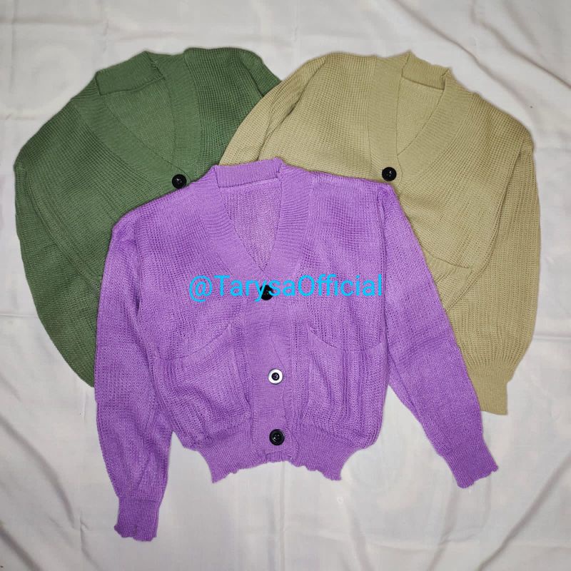 CARDIGAN LOCY SAKU ANAK // CARDI ANAK // CARDIGAN RAJUT // CARDI SAKU