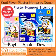 Kool Fever Adult Refresh Cooling - Plester Kompres Penurun Demam Dewasa Koolfever 1 Sheet