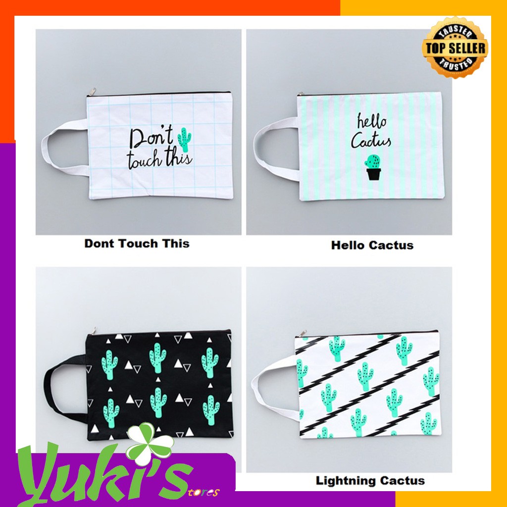 

MAP Cactus A4 Stationery File Folder / Ta Map Motif Keren Unik - LIGHTNING