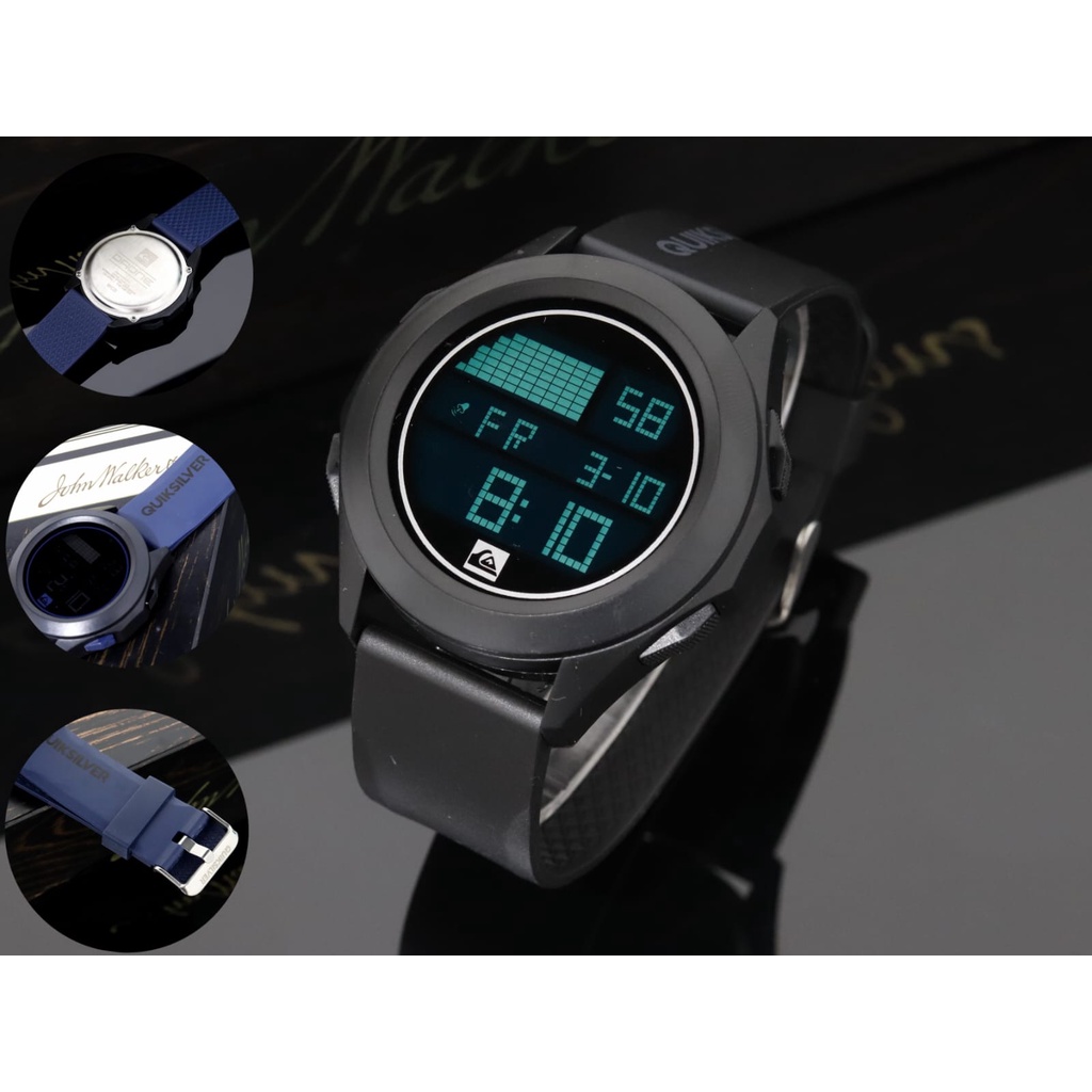 Jam tangan Sporty Quicksilver Digital Rubber Cowok