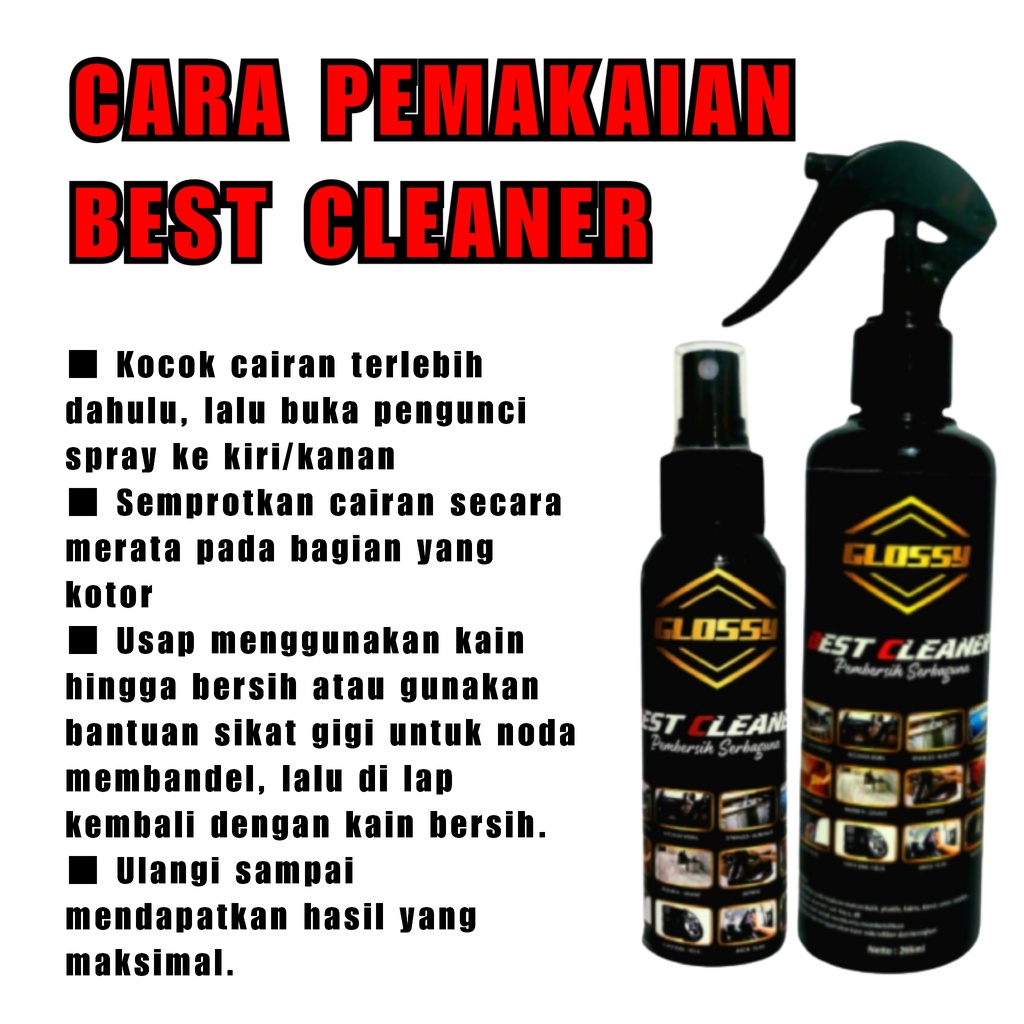 BEST CLEANER Pembersih Interior Mobil -  Interior Rumah - Helm - Sepatu | Pembersih Serbaguna