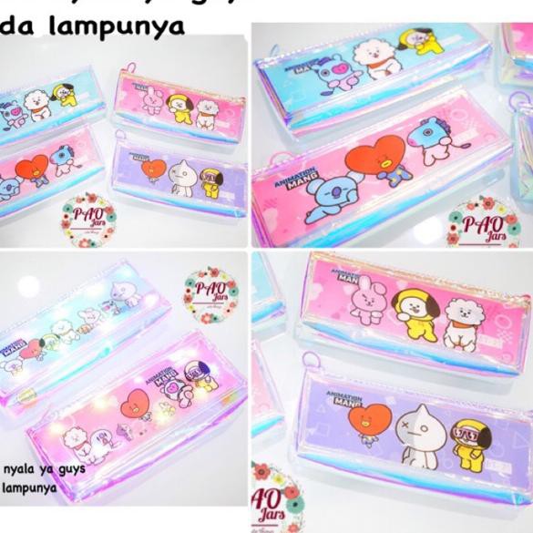 

｀ GROSIR tempat pensil bts / tempat pensil BT21 / tempat pensil tata / koya / rj Ready￣