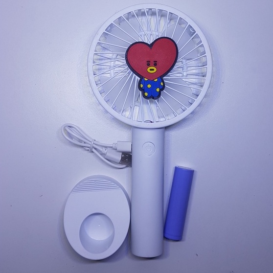 BT21 BTS KIPAS ANGIN MINI PORTABLE CAS USB / HANDY FAN KPOP