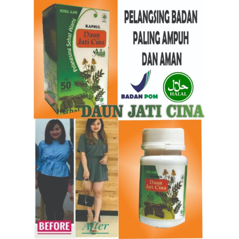 Pelangsing Herbal Jati Cina Suplement Diet BPOM Pelangsing Obat Diet Obat Pelangsing