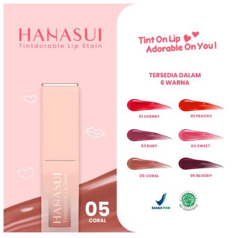 Hanasui Tintdorable Lip Stain - Lip Tint