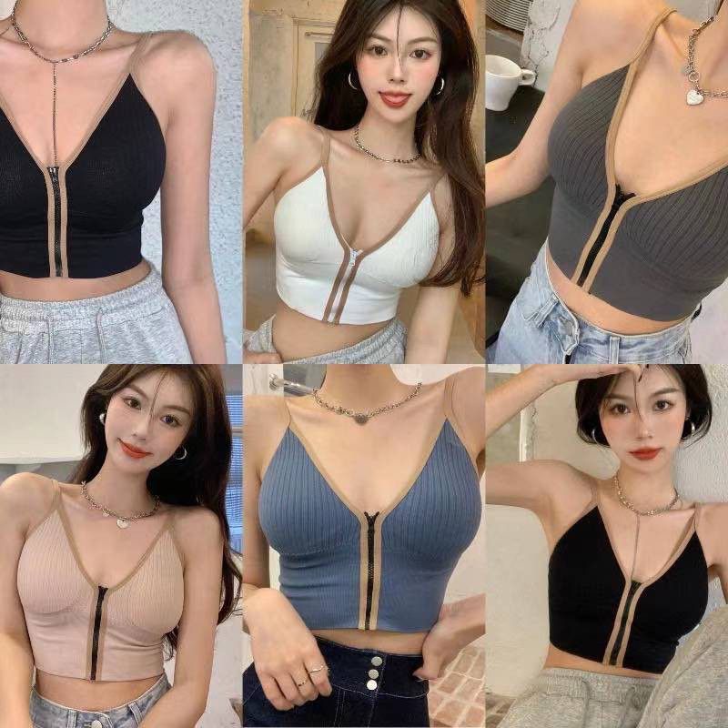 [ LINGERIE MASTER ] - (B-8) BRA V FASHION OLAHRAGA PUSH UP WANITA TANPA KAWAT LINGERIE ELASTIS SEXY IMPORT-2